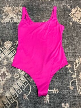 Windsor Hot Pink Scoop Neck Bodysuit